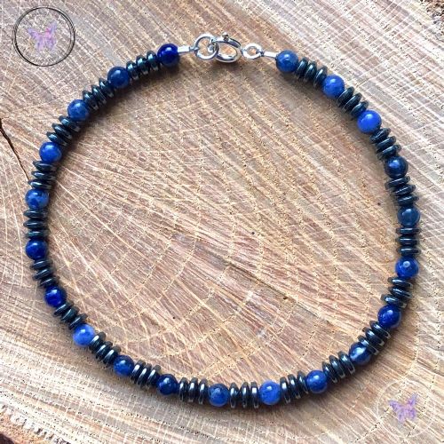 Men’s Hematite Sodalite Bracelet